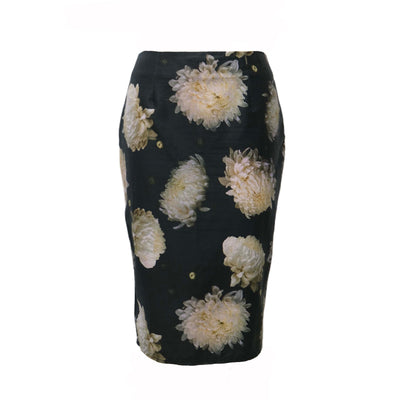 White Chrysanthemums Skirt