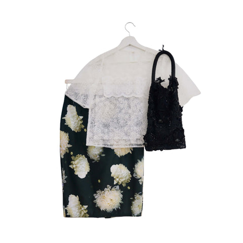 White Chrysanthemums Skirt