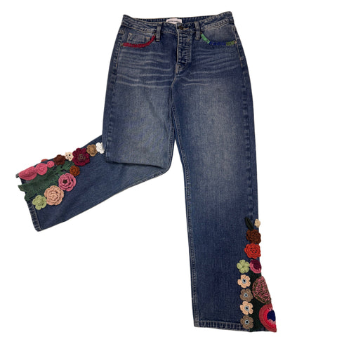 Crochet Flower Jeans