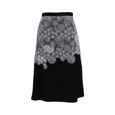 Black & White Lace Skirt