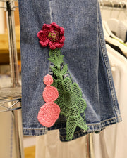 Crochet Flower Jeans