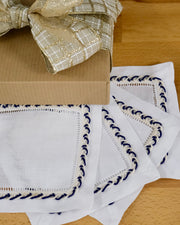 Embroidered Nautical Napkin Set