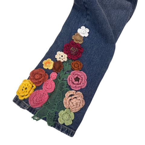 Crochet Flower Jeans