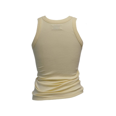 Cream Appliqué Tank Top