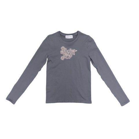 Gray Embroidered Longsleeve