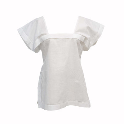 White Linen Top