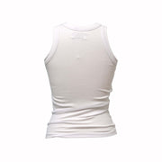 White Appliqué Tank Top